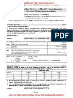 CA Final Costing Guideline Answers May 2015