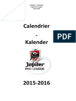 Kalender Jupiler Pro League 2015-2016