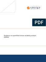 Guidance On Quantified Human Reliability Analysis