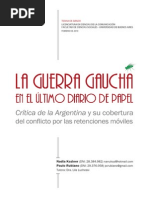 La Guerra Gaucha en El Último Diario de Papel (Koziner-Rubiano)