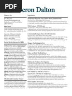 Deron Dalton Resume - Summer 2015