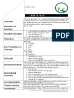 Standards of Learning Essential Questions Objectives: Lesson Plan