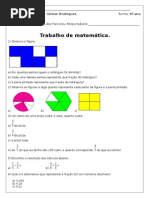 Trabalho de Matemática