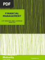 Financial Management: CVP Analysis and Leverage Analysis