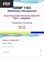 BBMP 1103: Mathematic Management