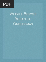 Whistle Blower Report To Ombudsman