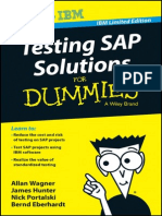 Testing SAP Solutions For Dummies