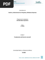 Unidad 1. - Fundamentos Del Derecho Mercantil PDF