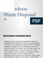 Hazardous Waste Disposal