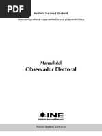 Manual Observador Electoral 2015