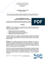 Acuerdo Psaa14-10118 - Por El Cual Se Crean y Organizan Los Registros Nacionales de Personas Emplazadas