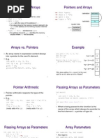 Pointers and Arrays