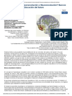 ¿Neuroeducación - Neuroevolución o Neurorevolución - Nuevos Paradigmas para La Educación Del Futuro