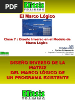 Clase 7 Diseño Inverso en El Modelo Marco Lógico