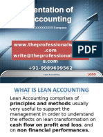 Case Study - Lean Accounting - Traditional Accounting Practices