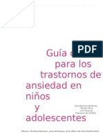 Trastornos de Ansiedad en Niños y Adolecentes