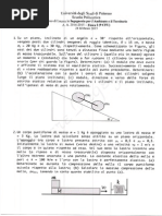 Compiti Di Fisicafisica 1 Prof. Battaglia - Fisica 1 - Ingegneria Ambiente e Territorio