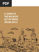 Guide To Wildlife ACT of Kenya 2013