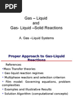 9.1 - Gas - Liquid and Gas-Liquid-Solid Reactions