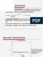 Normal Distribution: X e X F