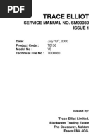 Trace Elliot V8 Service Manual