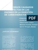 Trastornos Causados Por Defectos en Las Enzimas en La Digestion de Carbohidratos