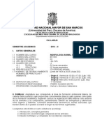 Morfologia Animal Comparada Plan 2003, Prof. Pedro Huaman, Sem 2014-2