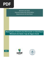 Manual Sistema Informacion Salud Bucal PANAMA