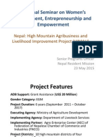 Nepal: High Mountain Agribusiness and Livelihood Improvement Project (HIMALI) by Arun Rana 