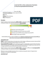 Índice de Masa Corporal o IMC - Calculadora Del Percentil en Niños y Adolescentes - Resultados - DNPAO - CDC