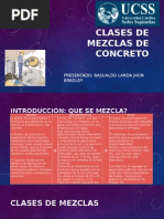 Clases de Mezclas de Concreto