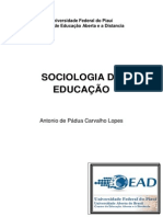 Livro Texto - Sociologia Da Educacao