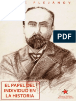 Plejanov, El Papel Del Individuo en La Historia VERSIÓN FINAL