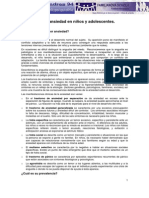 Trastornos de Ansiedad en Ninos y Adolescentes