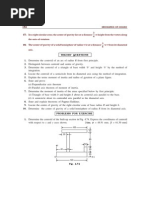 Question Bank-Static and Strength of Material - Module 3 - B.arch