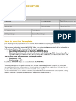 Functional Specification: Scenario (Business Area) : Business Process