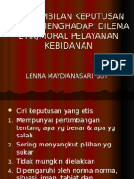 Pengambilan Keputusan Dalam Menghadapi Dilema Etik