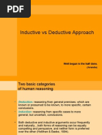 Deduction vs. Induction