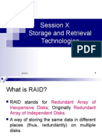 Session X Storage and Retrieval Technologies