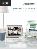 Training Calendar 2015