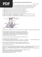 Quiz On Mechanical Engineering