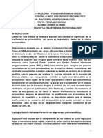 Ensayo de Teoria La Trasferencia en Psicoanalisis