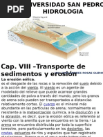 Cap - VIII, Transporte de Sedimentos, Erosión