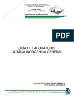 Guía de Laboratorio - Química Inorgánica