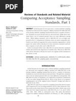 Acceptance Sampling Standards Part 1