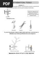 Mathematical Tools LEC NOTES PDF