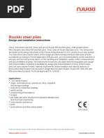 Ruukki Steel Pile Design and Installation Instruction