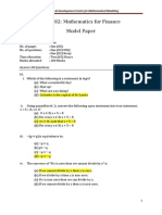 FE 1002 Model Paper Answers