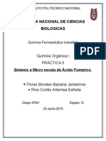 Practica 5 Quimica Organica Sintesis de Acido Fumarico