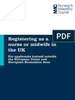 Registering As A Nurse or Midwife From Outside EU or EEA